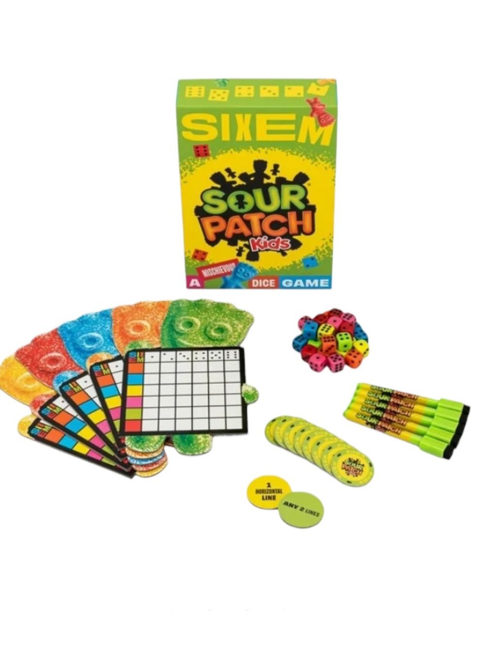 Sixem: Sour Patch Kids Game for Ages 13 and up from Asmodee